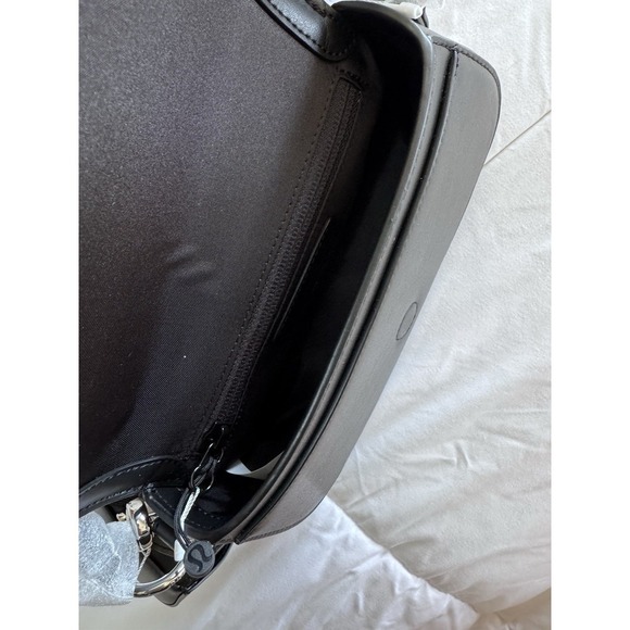 New LULULEMON CACTUS Black Leather Mini Crossbody Bag & Air Pods Holder NWT - Picture 8 of 14